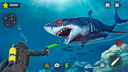 اسکرین شات برنامه Shark Games & Fish Hunting 2