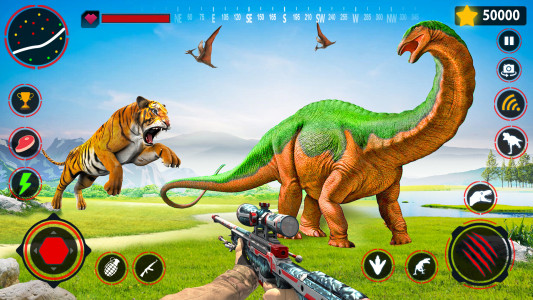 اسکرین شات برنامه Dinosaur Hunting Survival Game 4