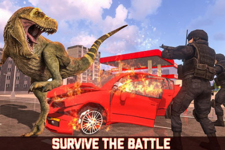 اسکرین شات برنامه Dinosaur Simulator: City Battleground 1