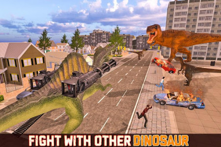 اسکرین شات برنامه Dinosaur Simulator: City Battleground 3