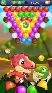 اسکرین شات بازی Dino bubble pop Island 4