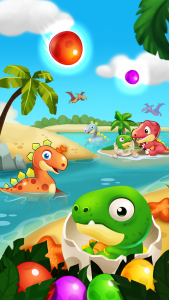 اسکرین شات بازی Dino bubble pop Island 1