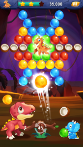 اسکرین شات بازی Dino bubble pop Island 3