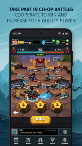 اسکرین شات بازی Slash & Roll: Dice Heroes 2