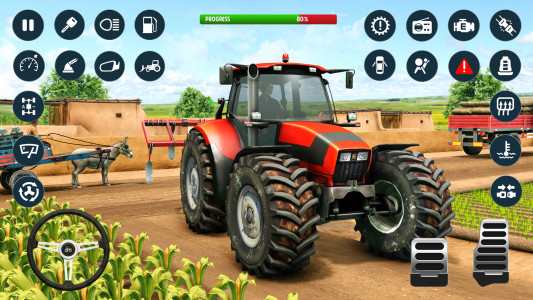 اسکرین شات برنامه Farming Games - Tractor Game 4