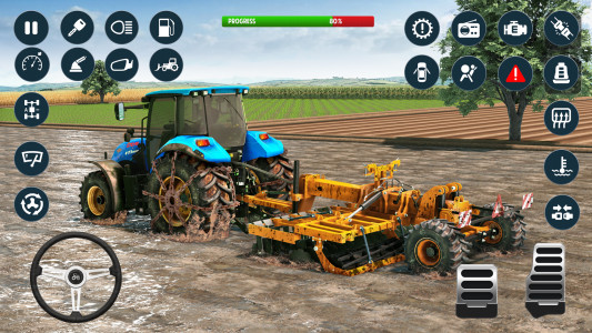اسکرین شات برنامه Farming Games - Tractor Game 2