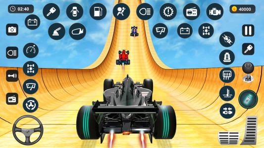 اسکرین شات 2 برنامه Formula Car Stunt - Car Games
