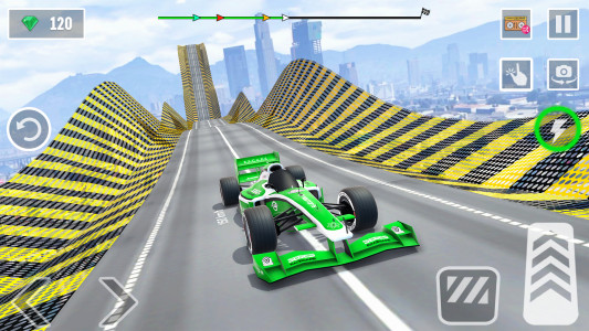 اسکرین شات برنامه Formula Car Stunt - Car Games 3