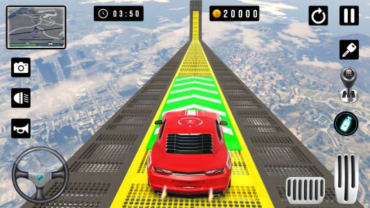 اسکرین شات 5 برنامه Ramp Car Stunts - Car Games