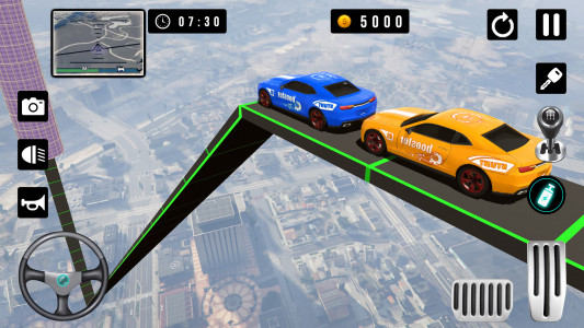 اسکرین شات برنامه Ramp Car Stunts - Car Games 4