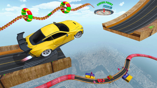 اسکرین شات برنامه GT Car Stunts - Ramp Car Games 5