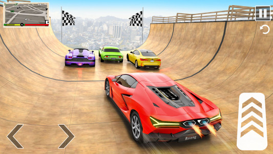 اسکرین شات 2 برنامه Car Stunt Racing - Car Games