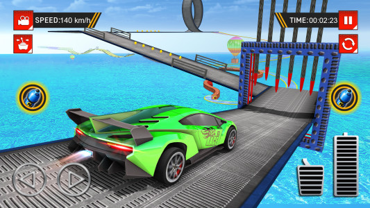 اسکرین شات برنامه Car Stunt Racing - Car Games 4