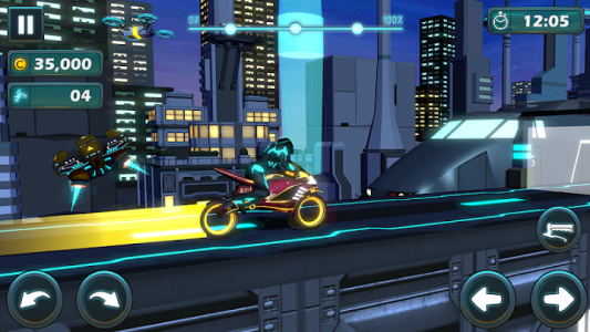 اسکرین شات برنامه Cyber Bike Racing - Light Bike Stunt Racing Games 4