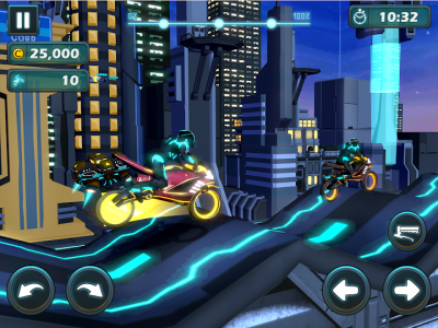 اسکرین شات برنامه Cyber Bike Racing - Light Bike Stunt Racing Games 8