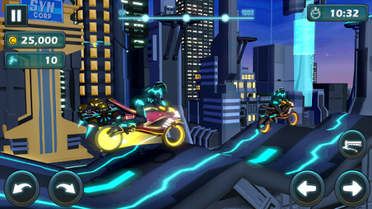 اسکرین شات برنامه Cyber Bike Racing - Light Bike Stunt Racing Games 3