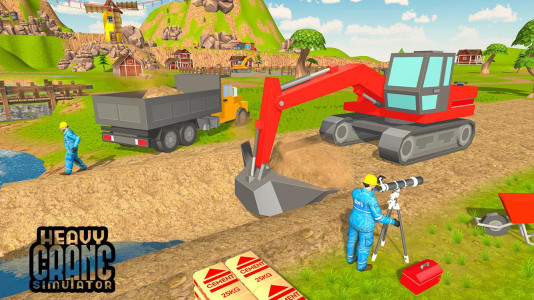 اسکرین شات بازی Heavy Excavator Crane Builder 3