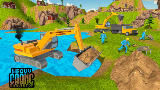 اسکرین شات بازی Heavy Excavator Crane Builder 4