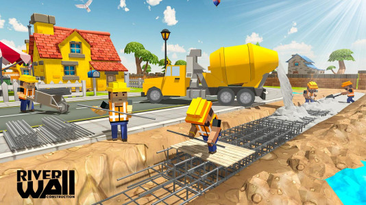 اسکرین شات بازی River Border Wall Construction 3