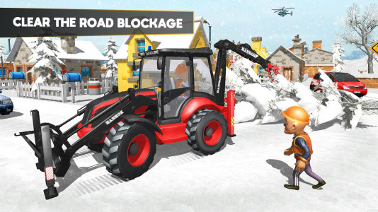 اسکرین شات بازی 3D tractor Excavator Snow Plow 3