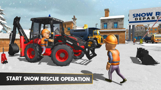 اسکرین شات بازی 3D tractor Excavator Snow Plow 1