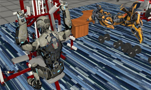 اسکرین شات بازی Muscle Robots Gym Trainer : Aerobic Fitness Studio 6