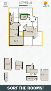 اسکرین شات 2 بازی Room Sort - Floor Plan Game
