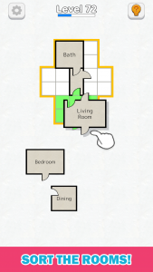 اسکرین شات بازی Room Sort - Floor Plan Game 1