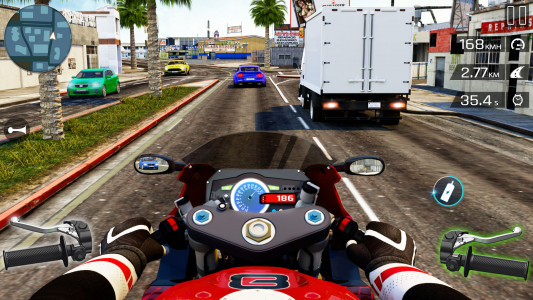 اسکرین شات بازی Highway Bike Riding Simulator 3