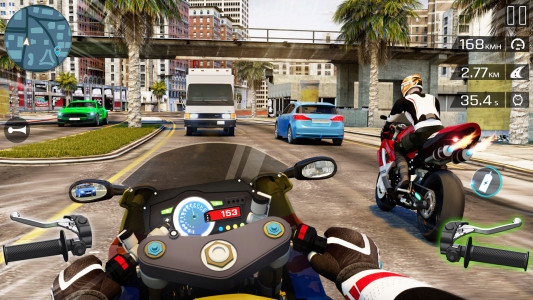 اسکرین شات بازی Highway Bike Riding Simulator 1