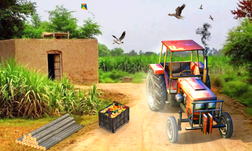 اسکرین شات بازی Farming Tractor Driving games 2