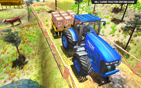 اسکرین شات بازی Farming Tractor Driving games 4