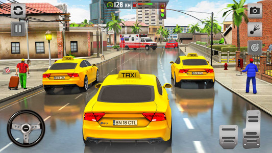 اسکرین شات برنامه Taxi Games: Taxi Driving Games 1