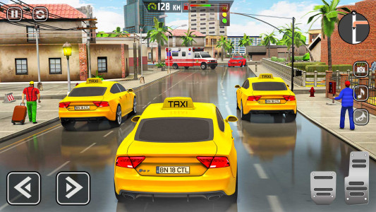 اسکرین شات 1 برنامه Taxi Games: Taxi Driving Games