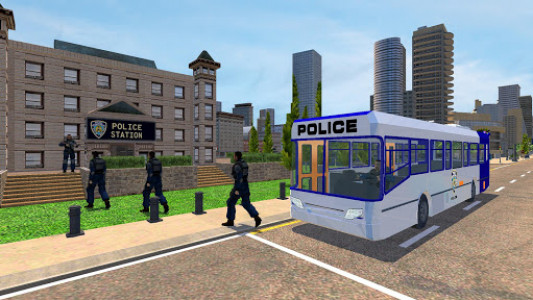 اسکرین شات برنامه Police Bus Driving Simulator: US Cops Coach Drive 8