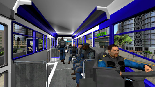 اسکرین شات برنامه Police Bus Driving Simulator: US Cops Coach Drive 2