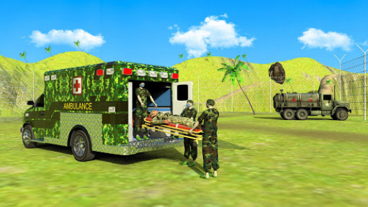 اسکرین شات برنامه US Army Ambulance Driving: Rescue Driver Simulator 1