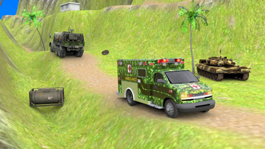 اسکرین شات برنامه US Army Ambulance Driving: Rescue Driver Simulator 2