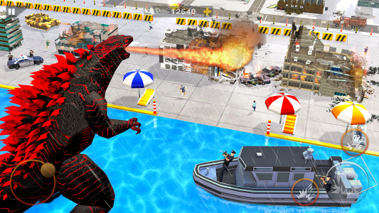 اسکرین شات 3 برنامه Monster Dinosaur Rampage Game