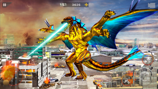 اسکرین شات برنامه Monster Dinosaur Rampage Game 7