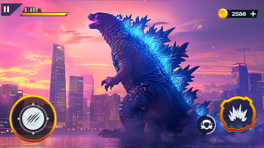 اسکرین شات 4 برنامه Monster Dinosaur Rampage Game