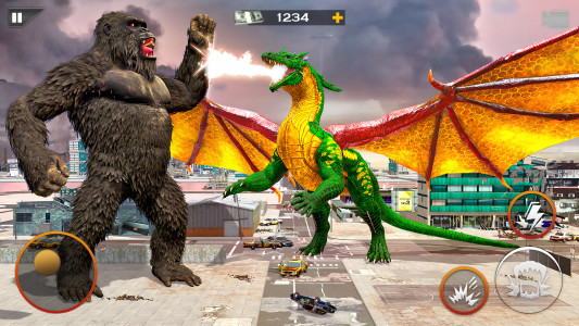 اسکرین شات 6 برنامه Monster Dinosaur Rampage Game
