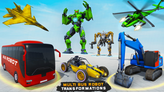 اسکرین شات 2 بازی Train Robot - Mech War Game