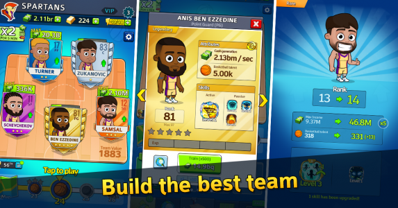 اسکرین شات بازی Idle Five Basketball tycoon 2