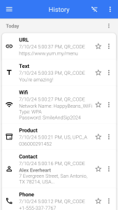 اسکرین شات 6 برنامه QR & Barcode Scanner