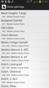 اسکرین شات 3 برنامه Chess Openings