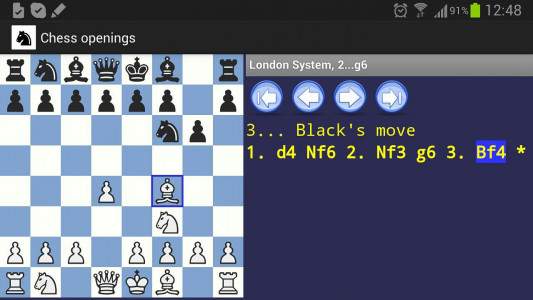 اسکرین شات برنامه Chess Openings 2