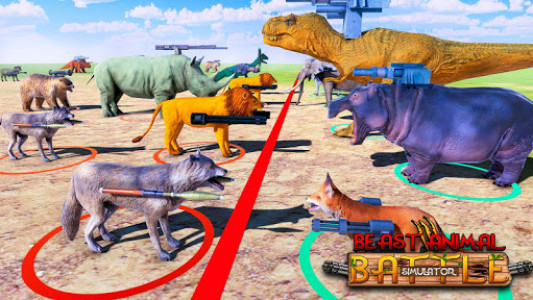 اسکرین شات بازی Beast Animals Kingdom Battle: Dinosaur Games 5