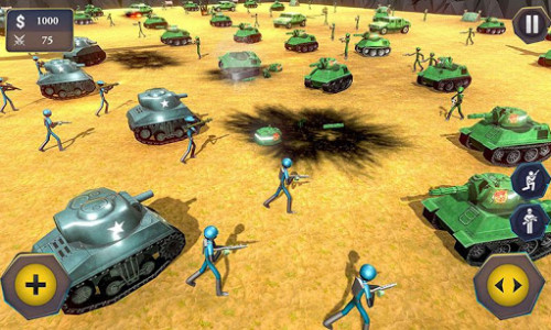 اسکرین شات بازی Battle Simulator World War 2 - Stickman Warriors 4