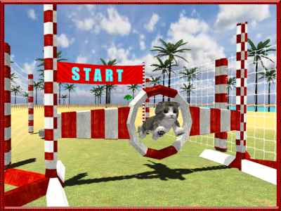 اسکرین شات بازی Cat Dog Pets Beach Stunts Sim 6